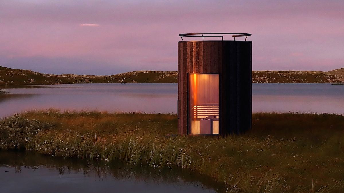Architekti k samostatné ložnici přidali saunu. Opět má švih